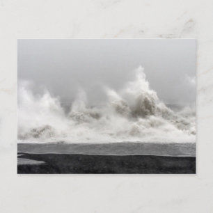 Rough Winter Storm Ocean Briefkaart