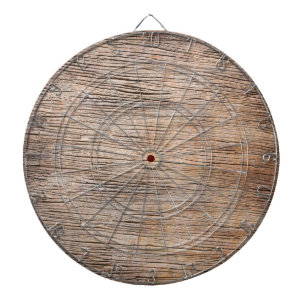 Rough Wooden Plank Dartbord