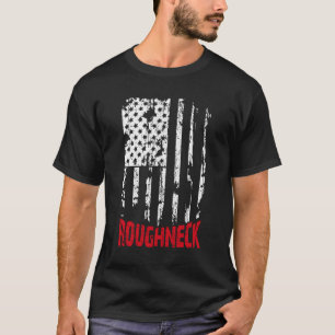 Roughneck Amerikaanse vlag olieveld T-shirt