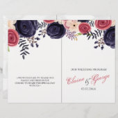 rougissant floral de la Marine programmes de maria (Devant / Derrière)