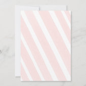 Rougissent des invitations de baby shower de rose (Dos)