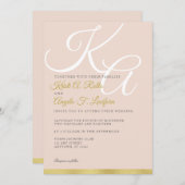 Rougissent et le faire-part de mariage de (Devant / Derrière)