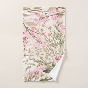 Rougissent l'aquarelle de corail rose de vert