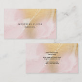 Rougissent le carte de visite de marbre de (Devant / Derrière)