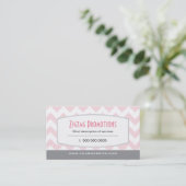 Rougissent le carte de visite rose de Chevron (Debout devant)