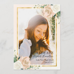 Rougissent le faire-part floral et d'aluminium