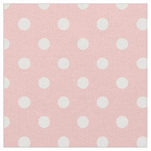 Rougissent le tissu rose et de blanc des points  