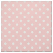 Rougissent le tissu rose et de blanc des points | (Échantillon)