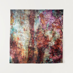 Rouille abstraite tapisserie grunge colorée