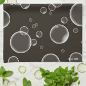 Rouille Couleur Bulles Cuisine Serviette Décor Mai (Plié)