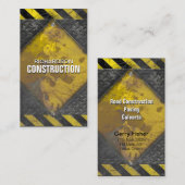 Rouille de jaune de noir de carte de visite en (Devant / Derrière)