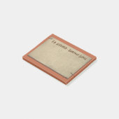 Rouille et bronzage avec agrafes Masculine Post-it (Incliné)