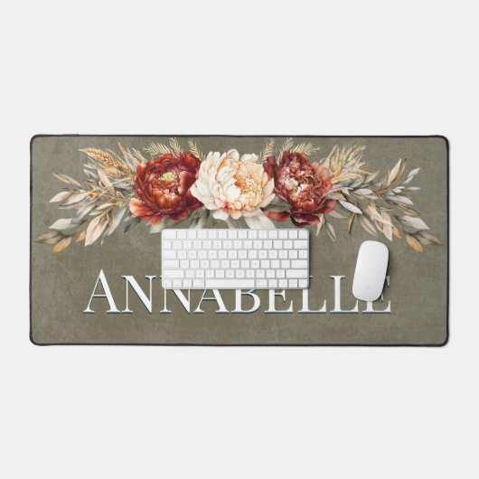 Rouille Rustique & Crème Florale Sage Vert (Clavier et souris)