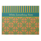 Rouille Tribale, Vert, Bloc-notes Turquoise ou Jot (Devant)