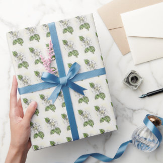 Rouleau à papier cadeau - NGA Aquarelle Gardenia b