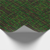Rouleau à papier cadeau Rouge, Vert, Noir Lignes A (Coin)