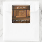 Rouleau à pâtisserie en bois rustique Étiquette de (Sac)