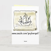 Rouleau de galion de bateau de pirate ! Carte (Dos)