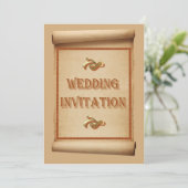 Rouleau de mariage Invitation de mariage (Debout devant)