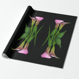 Rouleau de papier cadeau Lys d'Été Calla 30" x 6'