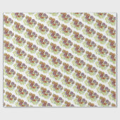 Rouleau de papier cadeau - Papillons monarques (Plat)