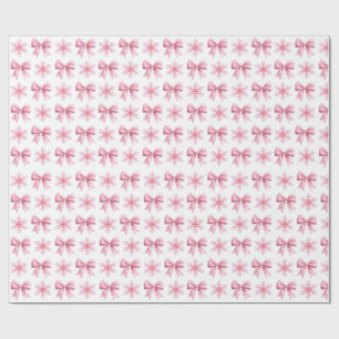 Rouleau de papier d'emballage cadeau mignon rose e