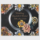 Rouleau Papier Cadeau Mariage personnalisé (Plat)