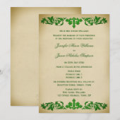 Rouleaux vintages de feuille de faire-part de (Devant / Derrière)