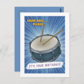 Roulement de tambour s'il vous plaît ! Carte d'ann (Devant / Derrière)