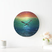 "rouler à marée" Horloge murale (Maison)