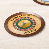 Roulette Casino Thormding Wedding Onderzetter (Gebogen)