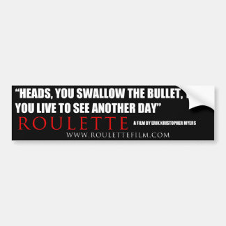 Roulette citaatsticker 2 bumpersticker