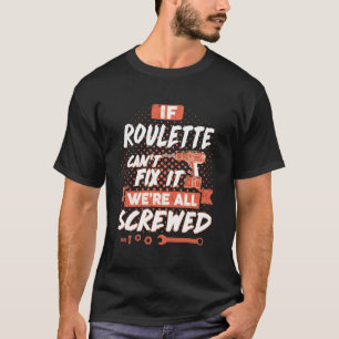 ROULETTE Naam, ROULETTE familienaam crest T-shirt