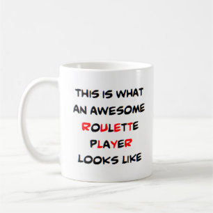 roulette player, geweldige koffiemok