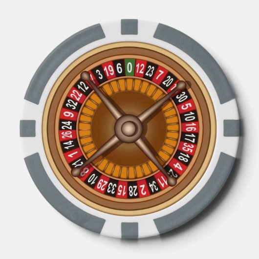Roulette Roue jetons de poker personnalisés (Recto)