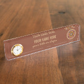 Roulette Roulette plaque de nom de bureau personna (Taille)