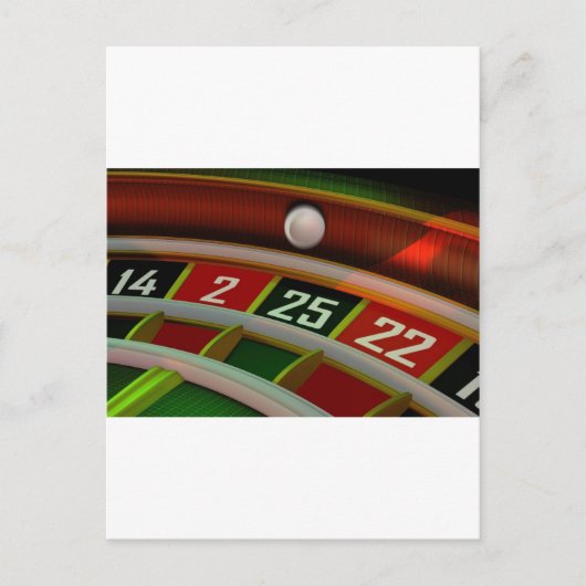 Roulette Rulet Casino Game Briefkaart (Voorkant)