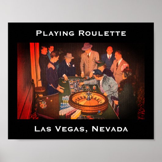  Roulette Scene, Las Vegas, Nevada Poster (Voorkant)