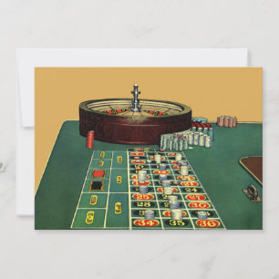 Roulette Table Casino Game, Gambling Chips