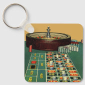  Roulette Table Casino Game, Gambling Chips Sleutelhanger (Voorkant)