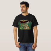  Roulette Table Casino Game, Gambling Chips T-shirt (Voorkant volledig)