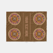 Roulette Wheel aangepaste deken (Voorkant (Horizontaal))