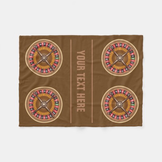 Roulette Wheel aangepaste deken (Voorkant (Horizontaal))