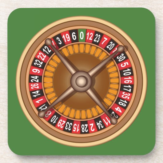 Roulette Wheel aangepaste onderzetters (Voorkant)