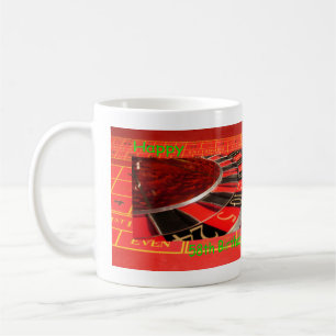 Roulette Wheel Happy 58th Birthday Koffiemok