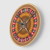 Roulette Wheel wall clock Grote Klok (Hoek)