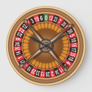 Roulette Wheel-wandklok Grote Klok