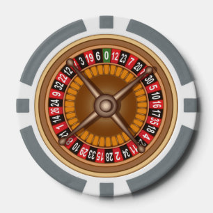 Roulette Wiel aangepaste poker chips