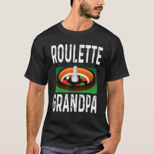Roulette Wiel Gokken Gokker Roulette Opa T-shirt