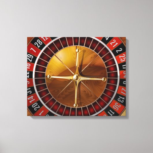 Roulettewiel Canvas Afdruk (Voorkant)